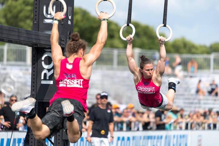 Sara Alicia Fernández en una competición de CrossFit